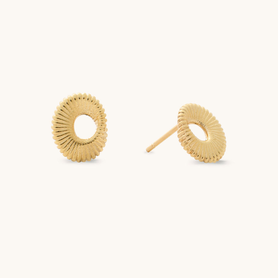 Ribbed Twist Mini Studs