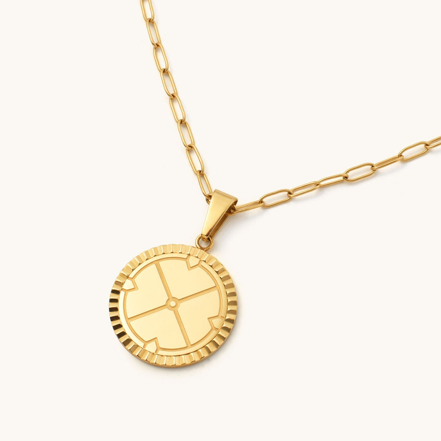 Engravable Compass Necklace