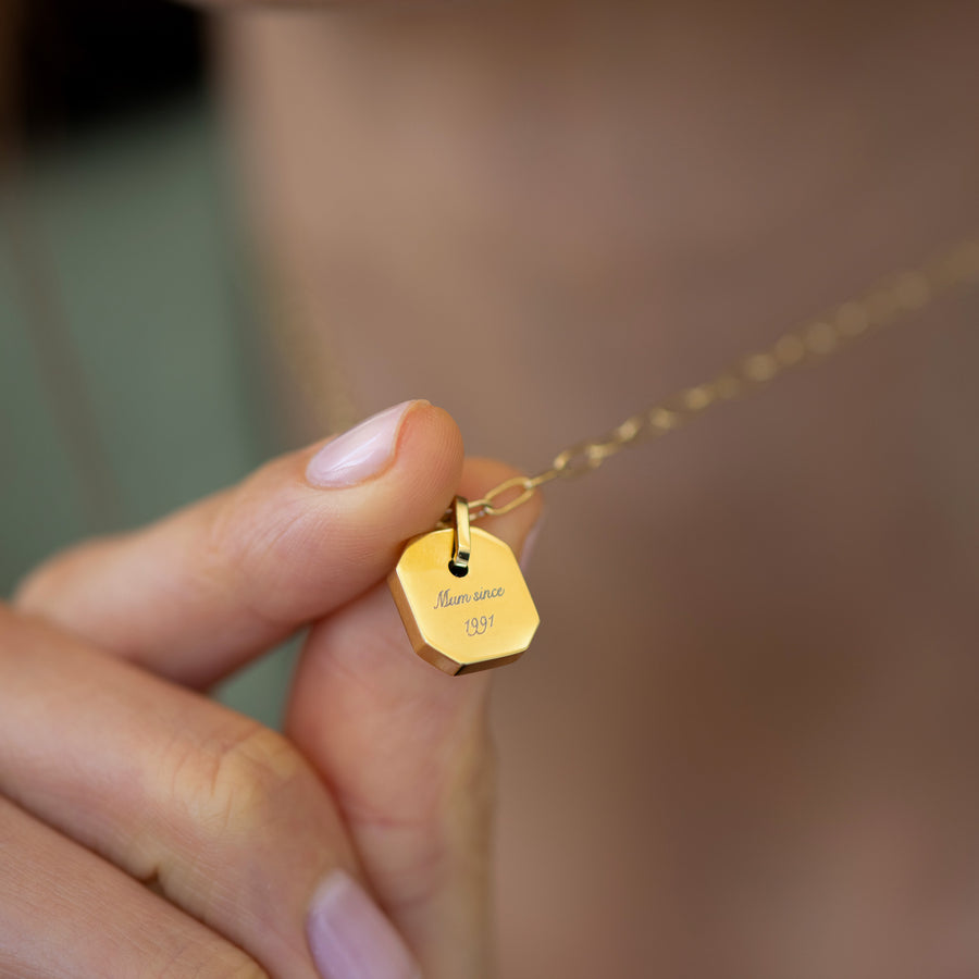 Engravable Mini Tag Necklace