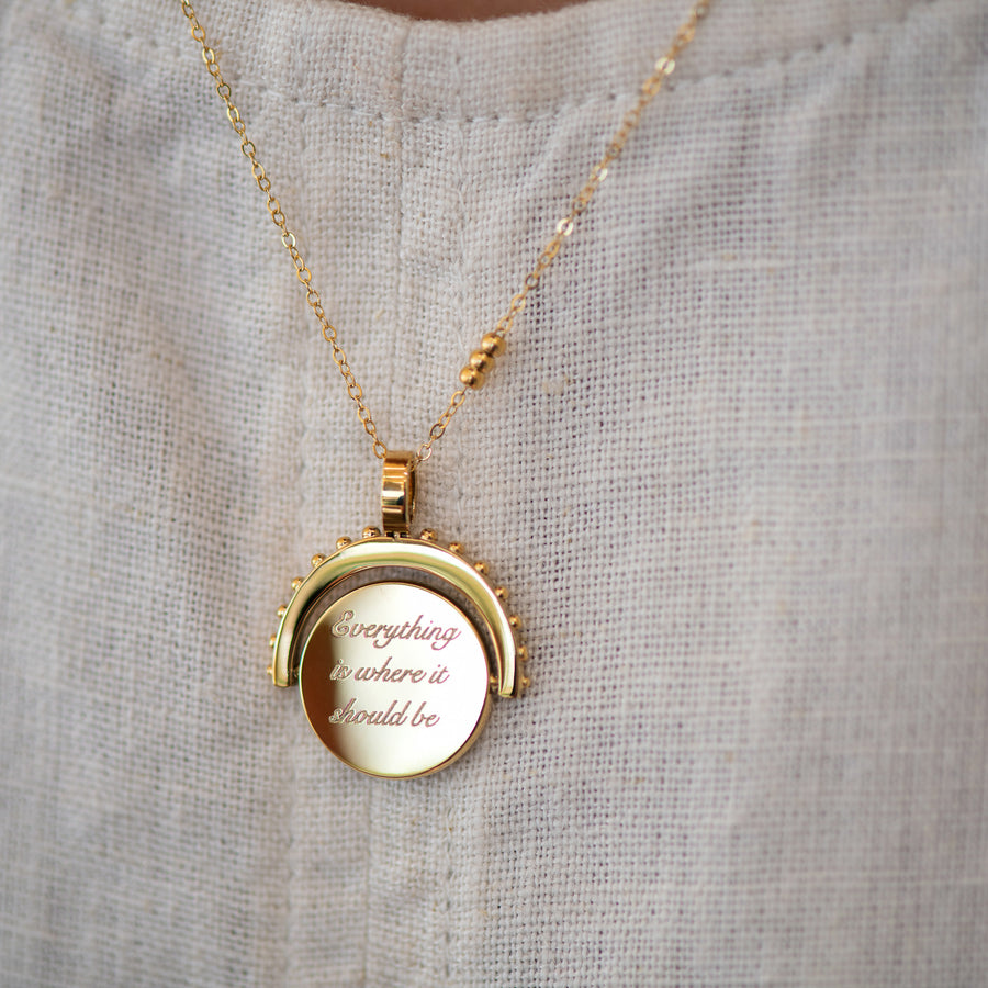 Engravable Spinning Necklace