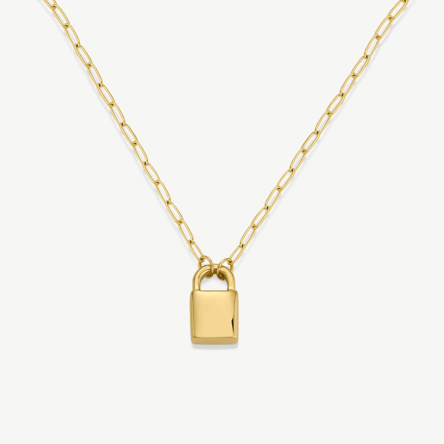 Engravable Padlock Necklace