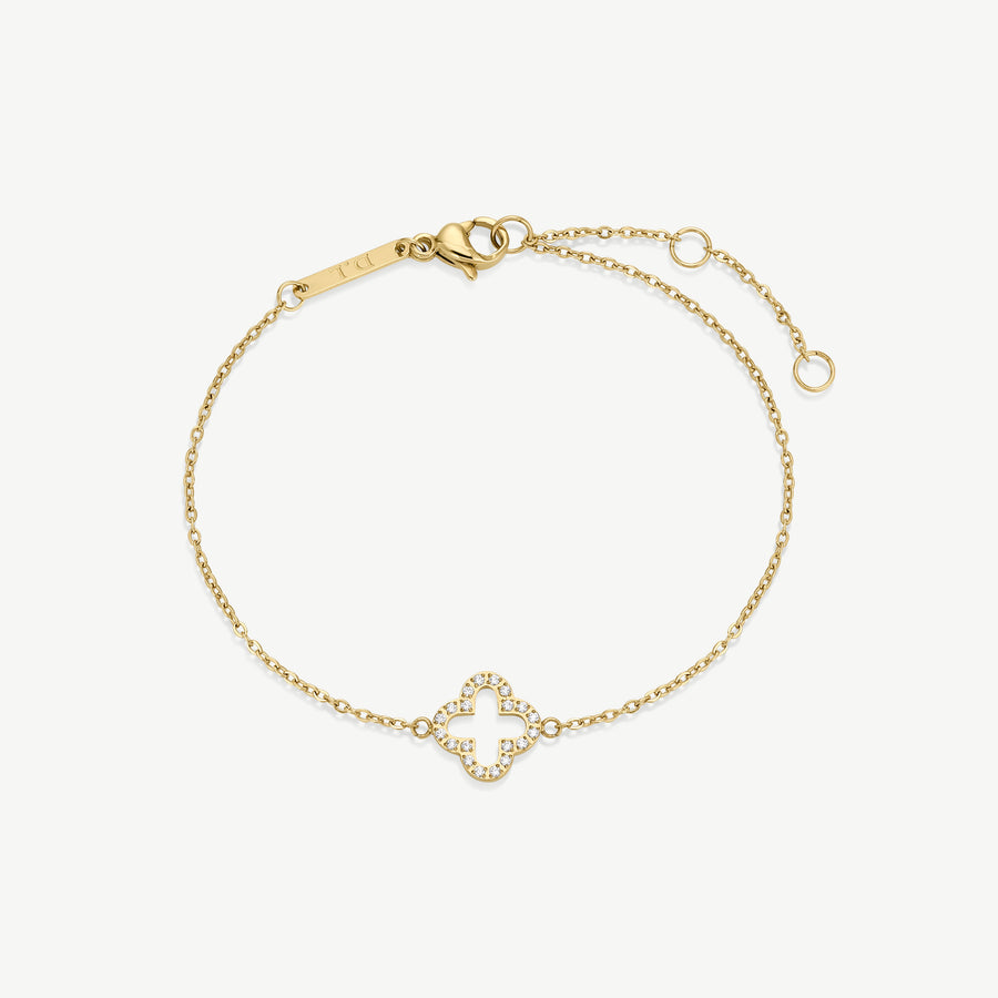 Pavé Clover Bracelet