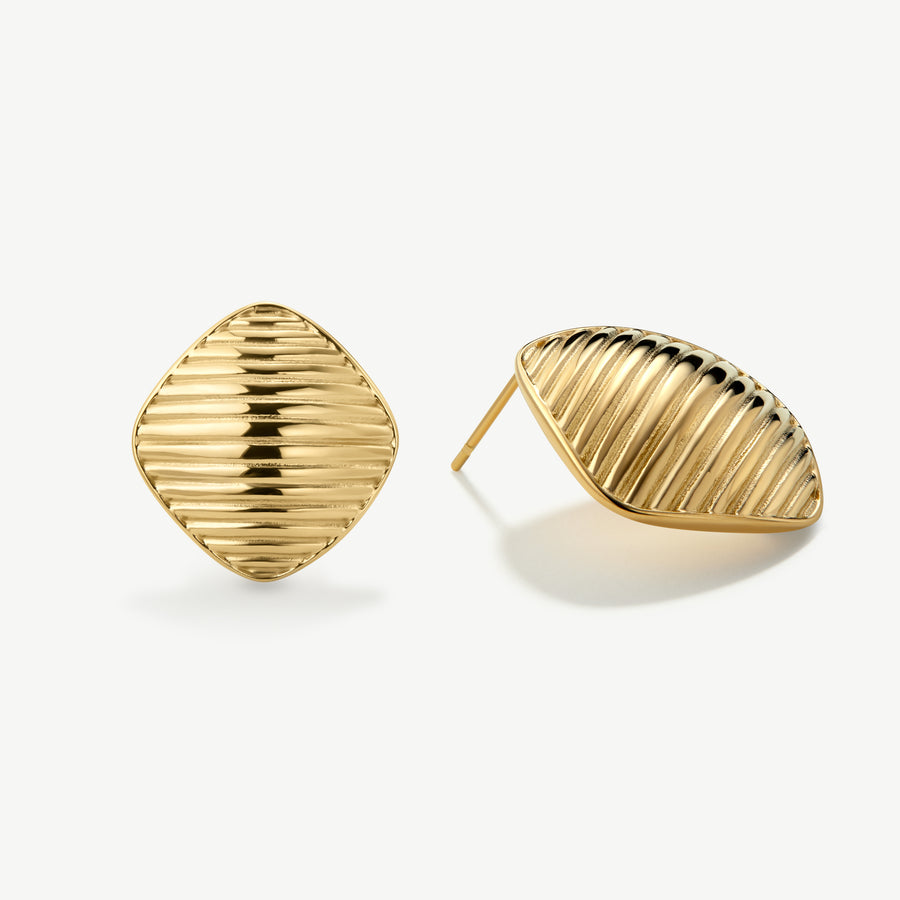 Vintage Ribbed Earrings