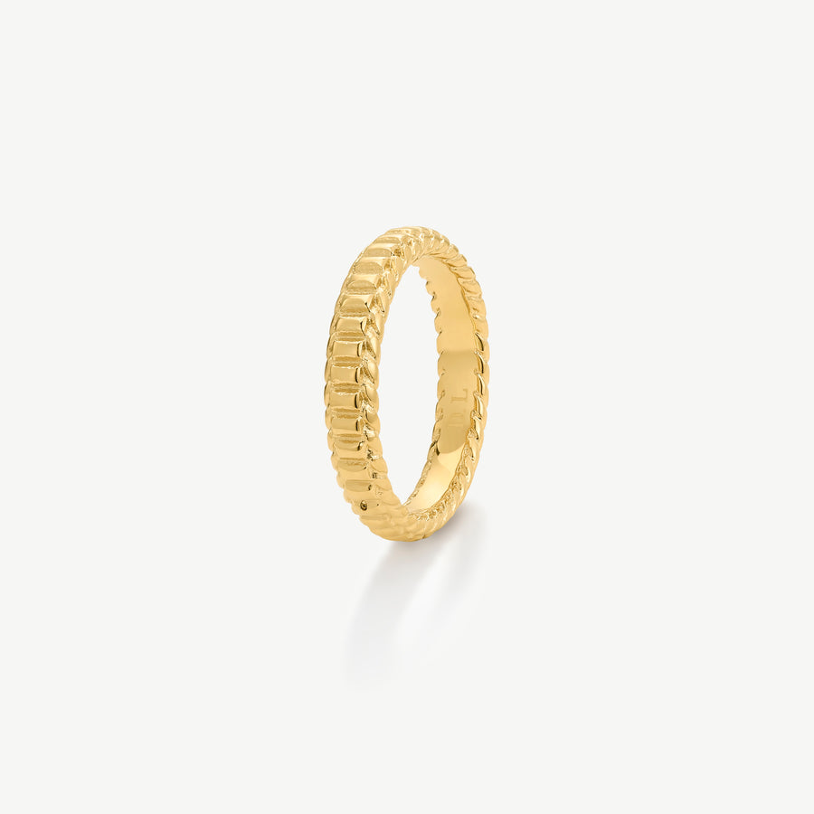 Pleated Stacking Ring