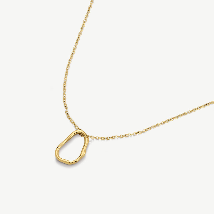 Outlined Pendant Necklace