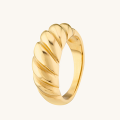 D.Louise, Jewelry, Dlouise 8k Gold Plated Fine Twist Ring